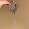 Super Alas de Hada Bola con Borla Pinza para Agarrar Accesorios para el Cabello para Mujer Pinza para el Cabello en la Parte Posterior de la Cabeza Hebilla Avanzada para Cola de Caballo Pinza para el Cabello