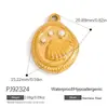 Accesorios de Joyería de Acero Inoxidable Transfronterizos Aceite Goteando Corazón Grande Sombrero de Vaquero Fruta con Diamante Estrella de Mar Colgante para Collar DIY