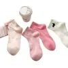 Calcetines Cortos, Estilo Primavera y Otoño, Gato de Dibujos Animados Bordado Rosa, Estilo Delgado, Estilo Coreano, Adecuados para Usar Afuera, Estilo Japonés, Versátiles