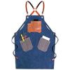 Delantal de trabajo femenino, estilista, hogar, cocina, jardinería, repostería, peluquería, manicura, ropa de trabajo vaquera, logotipo impreso para hombre.