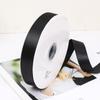 Cinta Negra que no se Decolora Cinta de Poliéster Encriptada Accesorios de Lazo para Ropa DIY Cinta Decorativa para Embalaje de Cajas de Regalo
