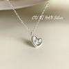 Pulseira Coração de Pêssego Simples Nicho de Prata de Lei S925 Onihan Doce Diária Versátil Joia de Mão para Comutador Feminino Senso de Alto Padrão