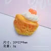 Brinquedo de Comida Simulada Bolo de Morango DIY Grampo de Cabelo Capa de Celular Pingente Ímã de Geladeira Ornamento Papelaria Acessórios de Resina Materiais