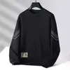 Camiseta de Manga Larga para Jóvenes Hombres, Capa Base, Estampado de Marca de Moda, Top Otoño/Invierno, Sudadera