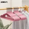 Cabides Engrossados para Uso Doméstico, Cabides de Plástico Antiderrapantes para Pendurar Roupas, Prevenindo Marcas nos Ombros, Adequados para Dormitórios Estudantis