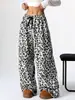 Atacado de roupas femininas europeias e americanas Calça pantalona com estampa de leopardo modelo 2026 exclusivo para a Amazon Transfronteiriço em estoque calças casuais
