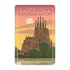 Hermosa Tierra Santa Retro Placa de Aluminio Pintura de Hierro Lata Metal Póster Teatro Restaurante Pared Garaje Decoración Pintura Colgante Transfronteriza
