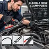 Abrazadera de haz activada por cable Juego de 9 piezas Empaque de caja de avión Tipo de garganta flexible Con haz de cables Adecuado para mecánicos de reparación de automóviles Electricistas