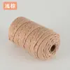Cuerda de Algodón de Color de 3 mm para Manualidades Trenzado Hecho a Mano Hilo de Algodón Grueso Fino Suave Cuerda para Tapicería 10m/50m/100m No