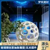 Esculturas Abstratas Personalizadas para Influenciadores, Obras de Arte em Fibra de Vidro Feitas Sob Medida, Decoração de Praças Externas, Ornamentos Grandes de Bola Oca