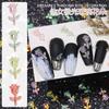 Arte de uñas de estilo japonés para celebridades cibernéticas, accesorios de flores de rosa Aurora, resina de color mágico tridimensional, pequeñas uñas frescas, decoración DIY