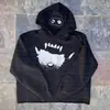 Outono e inverno 2025 novo moletom casual confortável com estampa de padrão engraçado gótico harajuku hip hop solto