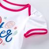 Vestido de manga corta para niña de 0 a 2 años de algodón para Pascua Primavera Transfronterizo Falda tutú Zapatos Ropa traje