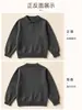 Suéter retro de estilo coreano para niños con cuello de solapa, otoño e invierno 2026, holgado, casual, cálido, prenda de punto para niños mayores