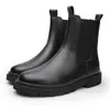 Botas Martin de caña alta para hombre de Otoño e Invierno Nanxiu Casual Ropa de trabajo Botas de Motocicleta Zapatos de Protección Laboral Zapatos Deportivos Zapatos de Moda Todas las Estaciones
