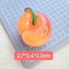 Acessórios de Resina de Frutas Tridimensionais Luminosos Cola de Creme Acessórios de Cabelo DIY Capa de Celular Corda de Cabeça Chaveiro de Copo d'Água Pendente