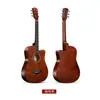 Fábrica de Origen Guitarra Guitarra Acústica Instrumento de Guitarra Guitarra Acústica de Madera de 38 pulgadas Mango de Fibra de Carbono Guitarra de Tilo