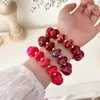 Pulsera elástica de cuentas planas estilo vintage europeo y americano para mujer, pulsera de resina superventas transfronteriza, joyas y accesorios para la mano