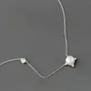Nafuge joyería de plata al por mayor simple moda collar de plata para mujer con collar de perla natural con cadena de plata 925