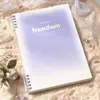 Caderno Degradê B5 Caderno Simples para a Vida Universitária Caderno A5 Listrado Grade A4 Preparação para Provas Caderno Espiral Bloco de Notas