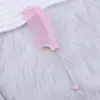 Pente Criativo DIY com Contas, Pente Portátil Curvo de Plástico Doméstico com Cauda Pontiaguda, Pente Fino Liso para Cachear Cabelo, Cuidados com o Cabelo no Atacado