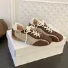 Sapatilhas Kalaoya estilo retrô com cadarço e blocos de cor, novos tênis casuais femininos, versáteis para homens e mulheres