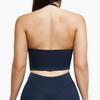 Colete Esportivo Yoga Gola Halter Estilo Novo Transfronteiriço para Usar por Cima, Costas Bonitas Versáteis, Secagem Rápida com Bojo, Corrida Fitness Pilates