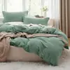 Amazon Transfronterizo Juego de Cuatro Piezas Dormitorio Estudiantil Hogar Juego de Tres Piezas Funda Nórdica Ropa de Cama Sábanas Blancas Sábanas Ajustables Cubre Cama