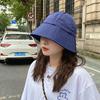 Sombrero de Mujer Estilo Coreano Sombrero de Pescador de Celebridad de Internet Sombrero de Cubeta Sombrero de Protección Solar de Estilo Japonés de Doble Cara de Ala Ancha para Sombra Sombrero de Moda de Verano para Mujer