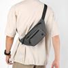 Riñonera para Teléfono Móvil para Obra Resistente al Desgaste Bolso de Pecho para Hombre Textura de Película de Cuero Bolso Cruzado para Hombre con Múltiples Compartimentos Bolso para Caja Registradora