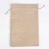 Bolsas de Linho com Cordão em Estoque, Saquinhos de Linho para Joias, Óleos Essenciais, Cosméticos, Embalagem de Presente, Sacos Pequenos de Linho Atacado