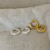 Pendientes de Zirconio Trenzado Cepillado para Mujer, Diseño Sencillo y Elegante, Pequeños y Delicados, Únicos y a la Moda, Pendientes Modernos y Versátiles