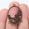 37X23Mm 2g Multicolor Retro DIY Accesorios para Joyería Conector de Pendientes Geométrico con Forma de Flor