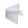 Tiras de preço personalizadas para borda externa de prateleiras, tiras de preço transparentes, tiras de etiqueta de preço de plástico
