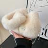 Bolso Peludo de Invierno para Mujer 2026 Nuevo Bolso Cruzado con Cadena Diseño de Nicho Bolso de Mano Versátil Bolso Cubo Peludo