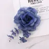 Broche Pin de Corsage de Tecido Novo Moda Acessórios para Headwear Florido, Grampo de Cabelo, Uso Duplo para Roupas, Chapéu de Palha