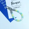 Huayang Macaron Cordón de Teléfono Colorido Correa de Muñeca Anti-Pérdida de Gama Alta Llavero Colgante para Bolsa Venta al por Mayor