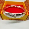 Pulseira Atacado Dragão e Fênix Auspicioso III Flor de Sarja Pulseira Banhada a Prata Feminina Pulseira Peixes Flor de Lótus