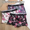 Calzoncillos tipo bóxer florales grandes vintage para mujer 2026 nuevos de verano pantalones de seguridad anti-exposición leggings calzoncillos tipo bóxer