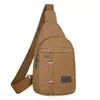 Riñonera de lona transfronteriza nueva para hombre, bolsa de pecho para hombre, mochila de moda para hombre, bolso de hombro, bolsa cruzada deportiva multifuncional