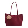 Nova Bolsa Elegante Versátil Moda Inverno 2025 Bolsa de Ombro Simples para o Trabalho Tote Casual de Grande Capacidade