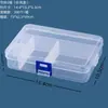 Caixa Plástica Transparente Removível à Prova de Poeira com Tampa, Caixa de Armazenamento para Mesa de Nail Art, Figura, Equipamento de Pesca, Caixa de Armazenamento para Joias com Tampa