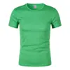Camiseta de Malla Transpirable para Hombre, Casual de Verano, Cuello Redondo, Manga Corta, Camiseta Lisa de Color Sólido, Camiseta Deportiva de Color Sólido