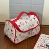 Nova bolsa de maquiagem fofa com tema de gato para mulheres, design estiloso, portátil, grande capacidade, perfeita para viagens, artigos de higiene pessoal e produtos de skincare, atacado com frete grátis