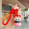 Figuritas de llavero de goma blanda de anime de dibujos animados, colgantes para mochila, accesorios para bolsos, pequeños adornos, al por mayor en stock para tiendas