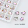 Dongzhou Cristal 10*8.8 Coração Geométrico Forma DIY Artesanal para Unhas Strass Diamante de Imitação 4815 Decorações para Unhas