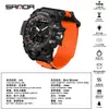 Reloj Electrónico Sanda Multifuncional Estudiante Personalizado Creativo Nylon Velcro Reloj Reloj Despertador Tres Veces Reloj de Pulsera Impermeable