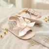 Sandalias Nuevas para Bebé Transfronterizas, Zapatos Transpirables Antideslizantes para Bebés con Lazo y Velcro, Zapatos para Niños Pequeños Dropshipping Zapatos para Bebé