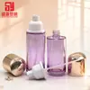 Set de Cristalería Cosmética de Alta Gama con Botellas Dosificadoras, Botellas de Loción y Esencia de 120 ml, Tarros para Crema de 50 g, Al por Mayor en Stock