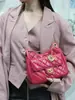 2025 Nova Bolsa Pequena de Fragrância Primeira Camada Couro Bovino Bolsa Hobo Tmall Elf Moda Mais Fácil de Combinar Passeio Transversal Bolsa Feminina